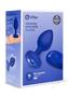 B-vibe Vibrating Jewel Plug Rechargeable Silicone Anal Plug With Remote - Large/xlarge - Navy Blue