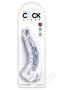 King Cock Clear Dildo With Balls 7.5in - Clear
